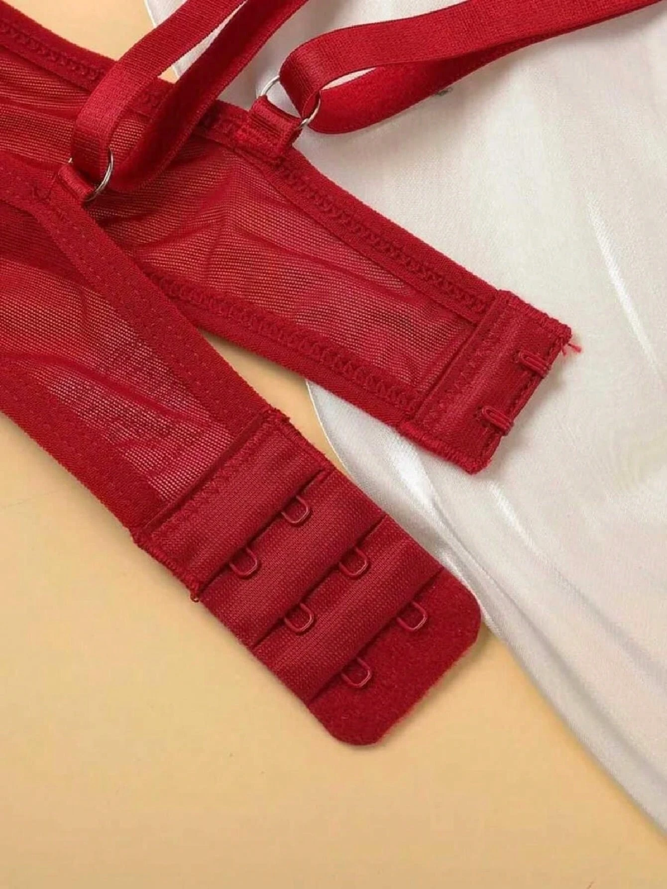 Floral Lace Lingerie Set Women Transparent Bra Thong 2-Piece Delicate Underwear for Fantasy Role-Play