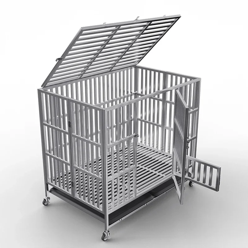 dog kennels cage with wheel for indoor outdoor metal cage