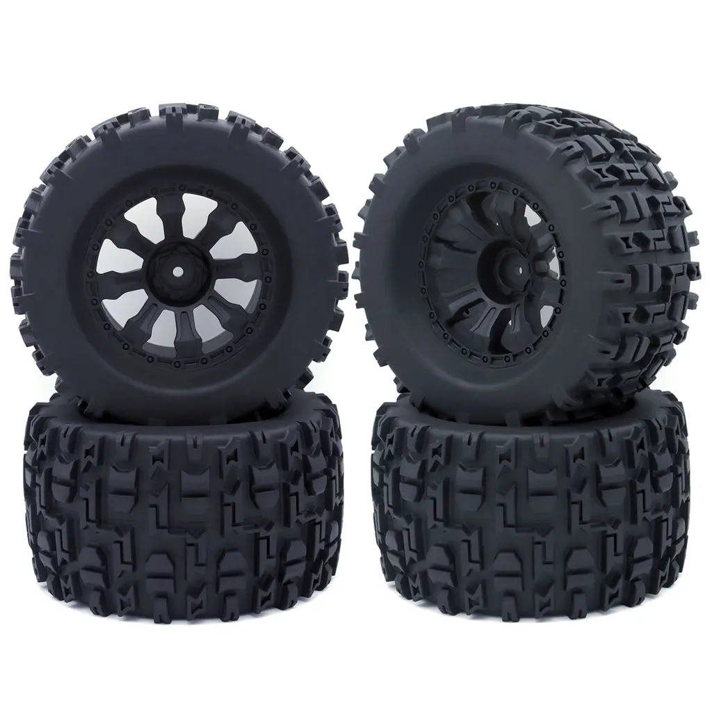 ZD Racing 125/120 mm 1/10 RC Monster Truck Räder Reifen Gummireifen 12 mm Sechskant für RC Crawler Axial Traxxas Tamiya HPI HSP ARRMA