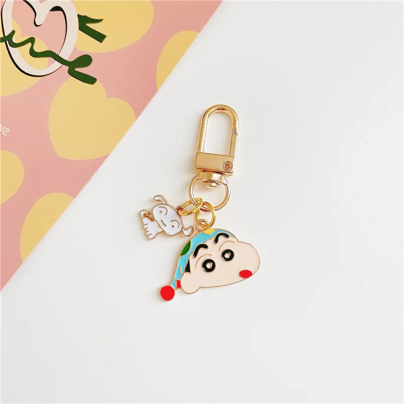 Neue Crayon Shin-chan Nohara Shiro Boochan Tasche Exquisiter Anhänger Hochwertige Farbgebung Kreativer Cartoon Niedlicher Schlüsselanhänger Dekoratives Geschenk – Detail 6