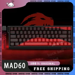 MADLIONS Mad60 Mad68 HE Mechanical Keyboard Magnetic Switch Madcatz Mad60he Wired Game Keyboard Rapid Trigger Custom Keyboard