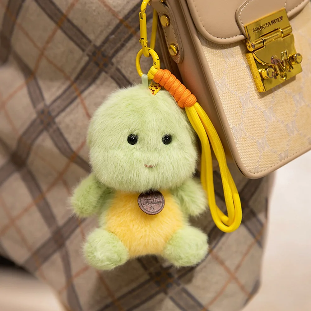 Moda 12cm pingente de pelúcia bonecas animais sentados macio boneca de pelúcia panda capivara gato chaveiro brinquedo de pelúcia presente