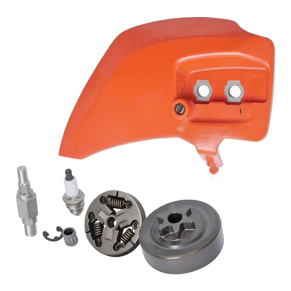 Complete Clutch Cover Kit for CS-310 and CS-352 For Chainsaws with Sprocket Needle Bearing Circlip Stop Tool Spark