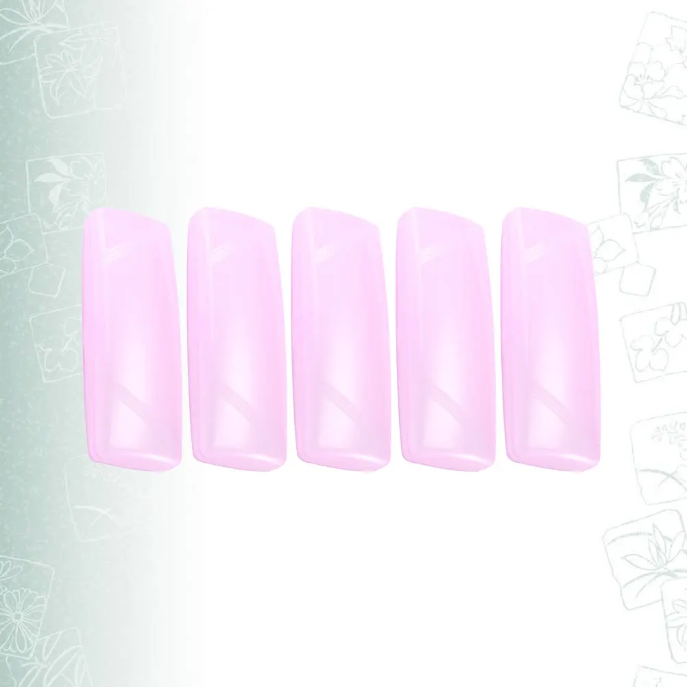 

5pcs Eyeglasses Case Plastic Glasses Box Anti-Pressure Scratch-Proof Durable Transparent Protector For Adults Unisex