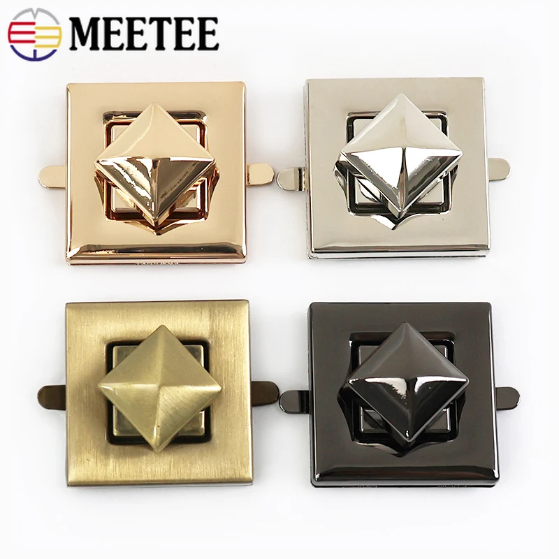 

1/2/5Pcs Meetee Metal Twist Turn Lock Buckles Bag Pocket Snap Clasp Handbag Decoration Replacement Closure Hardware Accessories
