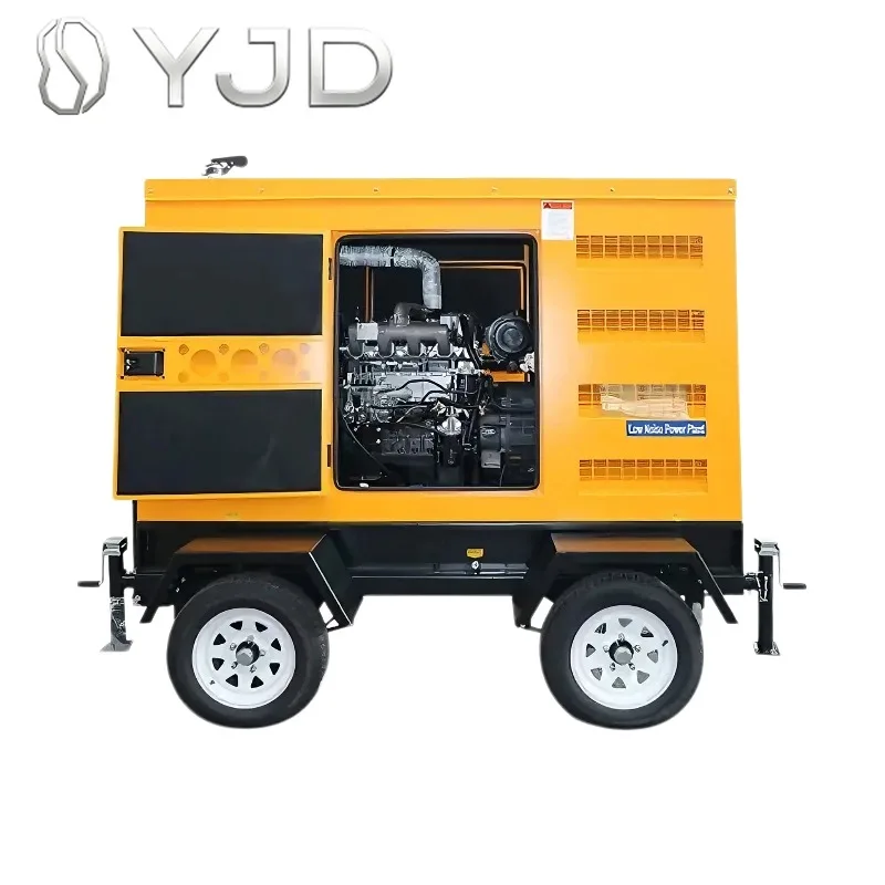 Cost-effective Shangchai 50kw Trailer diesel Generator Set SDEC 63kva Trailer diesel Generator Set