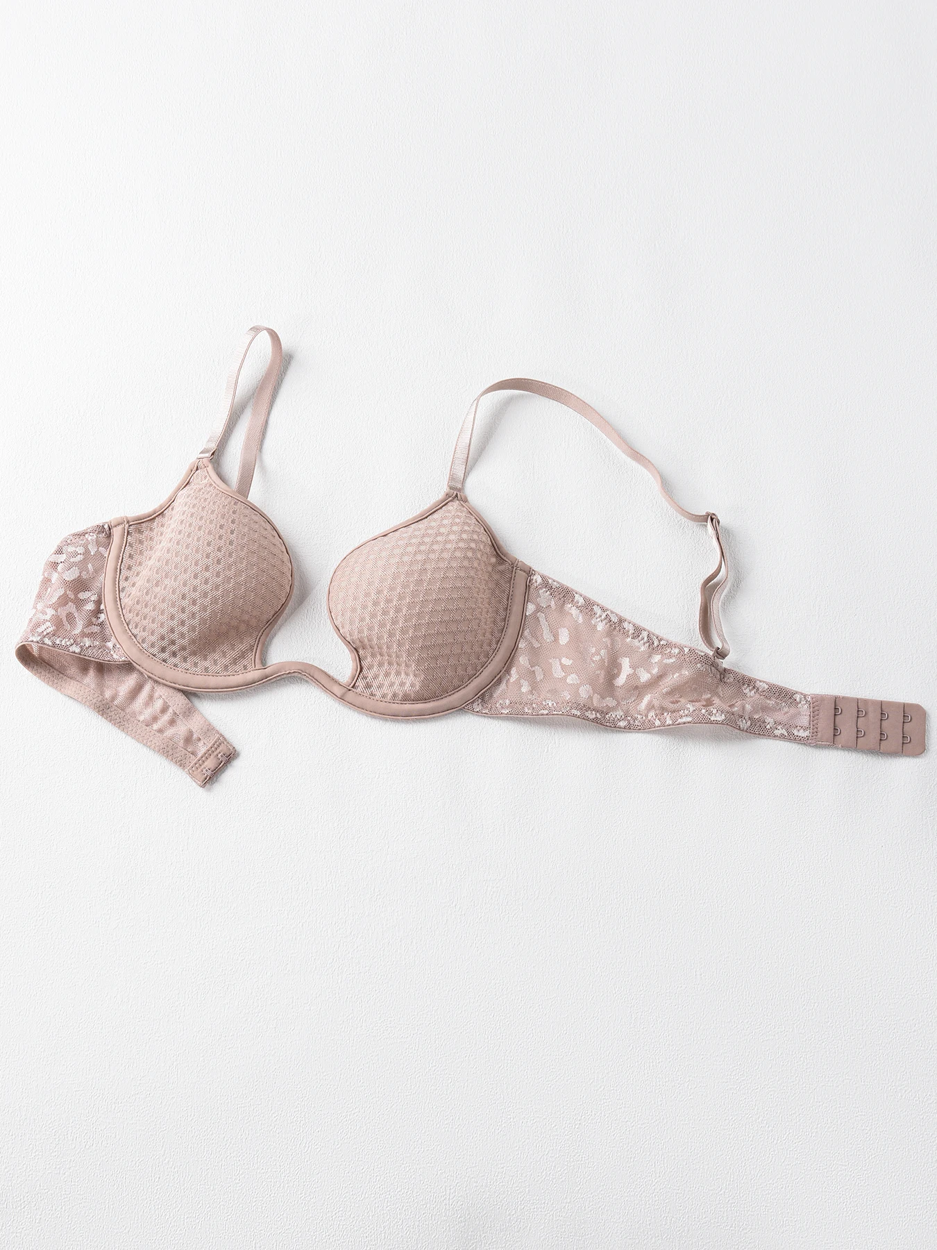 Sexy podprsenka ve tvaru U, tenká síťovina, prodyšné spodní prádlo s kosticemi, pohodlné a stylové spodní prádlo bralette - náhled 6