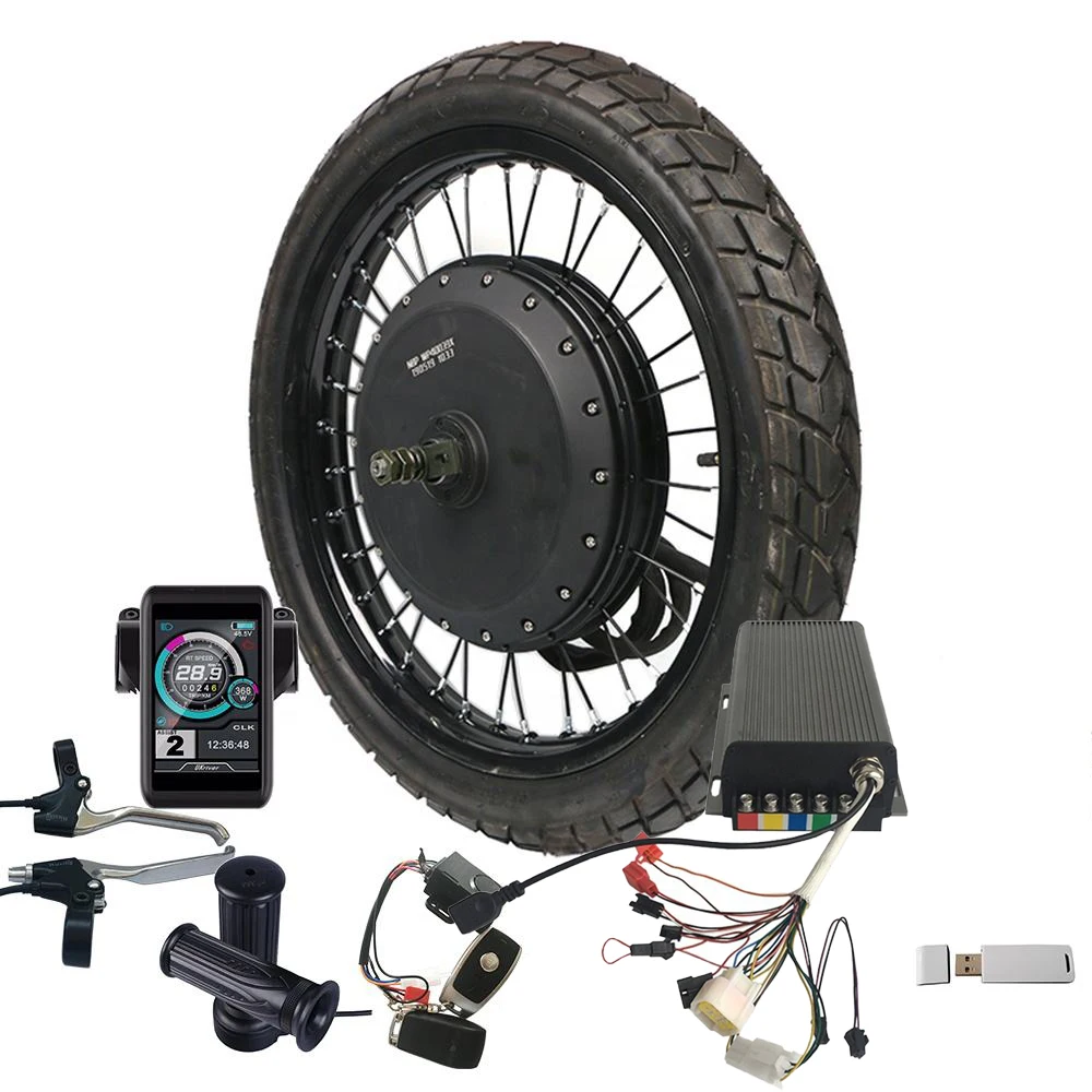 QS273 Motor 8000w Hub Motor Electric Motorcycle Conversion Kit