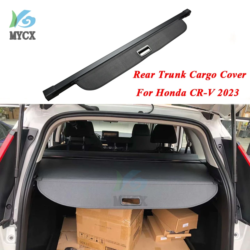 

For Honda CR-V CRV C RV 2023 Rear Cargo Cover Privacy Trunk Screen Security Shield Shade (Black, Beige) Auto Accessories