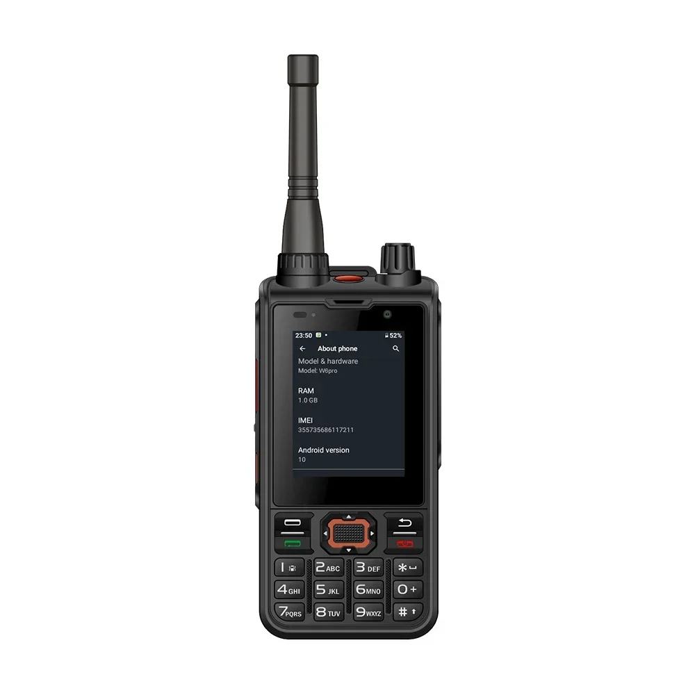 

W6Pro Handheld Android Radio With 4G POC+DMR Network Intercom UHF Mode And Wifi Radio