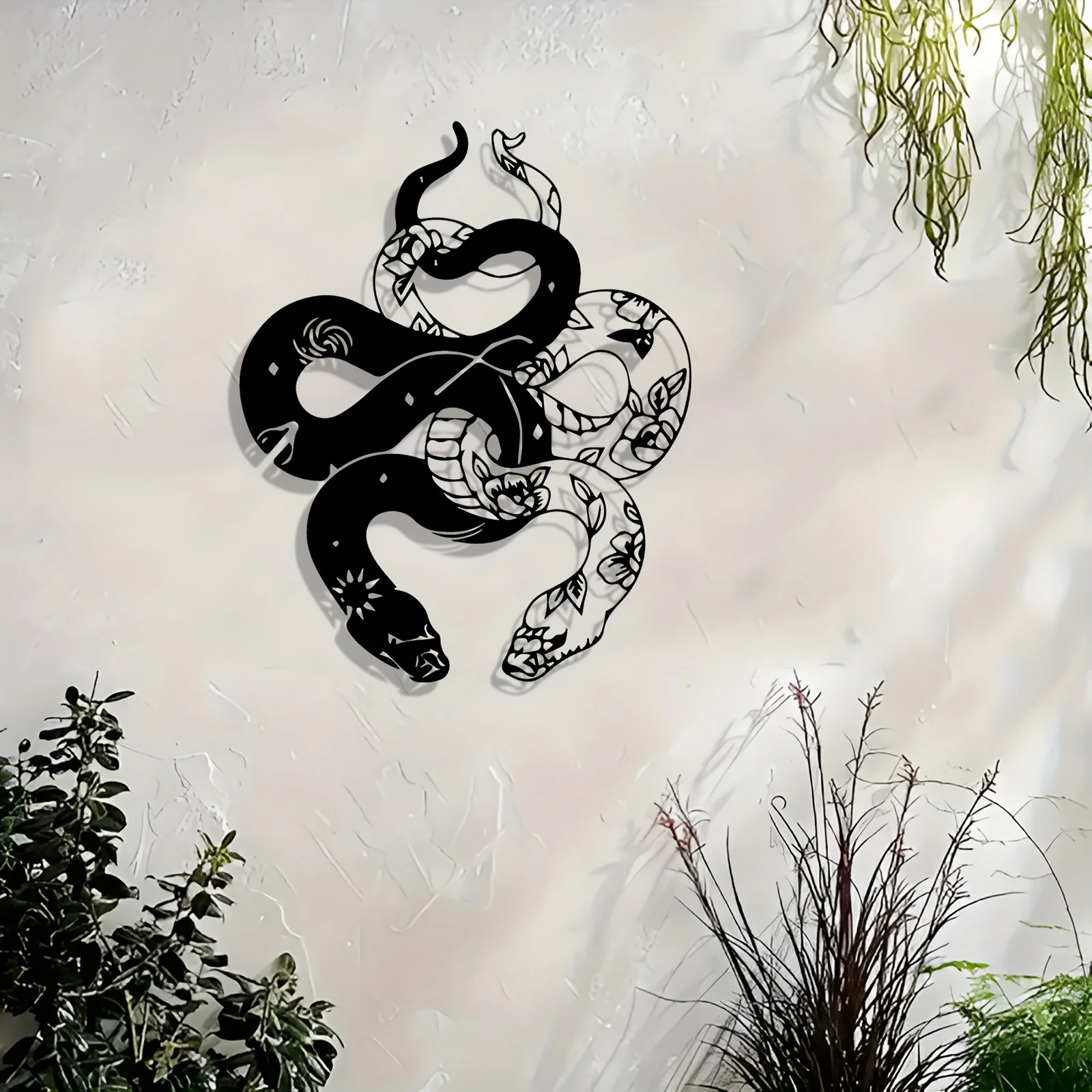 

Декоративная железная статуэтка змеи для дома и улицы, идеальный подарок на новоселье для любителей мистического стиля