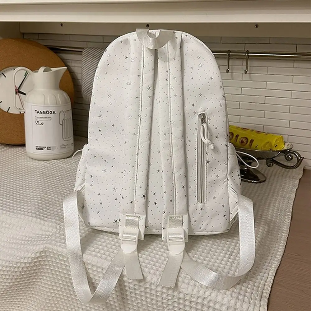 Sweet Nylon Rabbit Ear Backpack Lace Large Capacity Student's Backpack Polka Dot Travel Rucksack for Students Girls