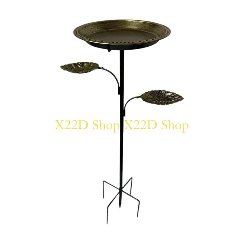 X22D Antique Charm Outdoor Bird Bath Integrated Feeding Station For Yard Decoration