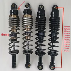 8mm spring 340mm 360mm 370mm 380mm 400mm 420mm ATV Shocks Absorbers for kawasaki YAMAHA RAPTOR BANSHEE YFZ350 YFZ450 YFM700