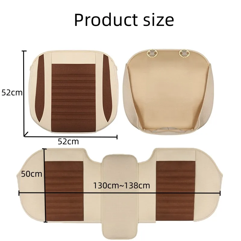 Breathable Car Seat Cover Front/rear Seat Protective Anti-slip Seat Cushions Universal Car Seat Trim Cover Accessories