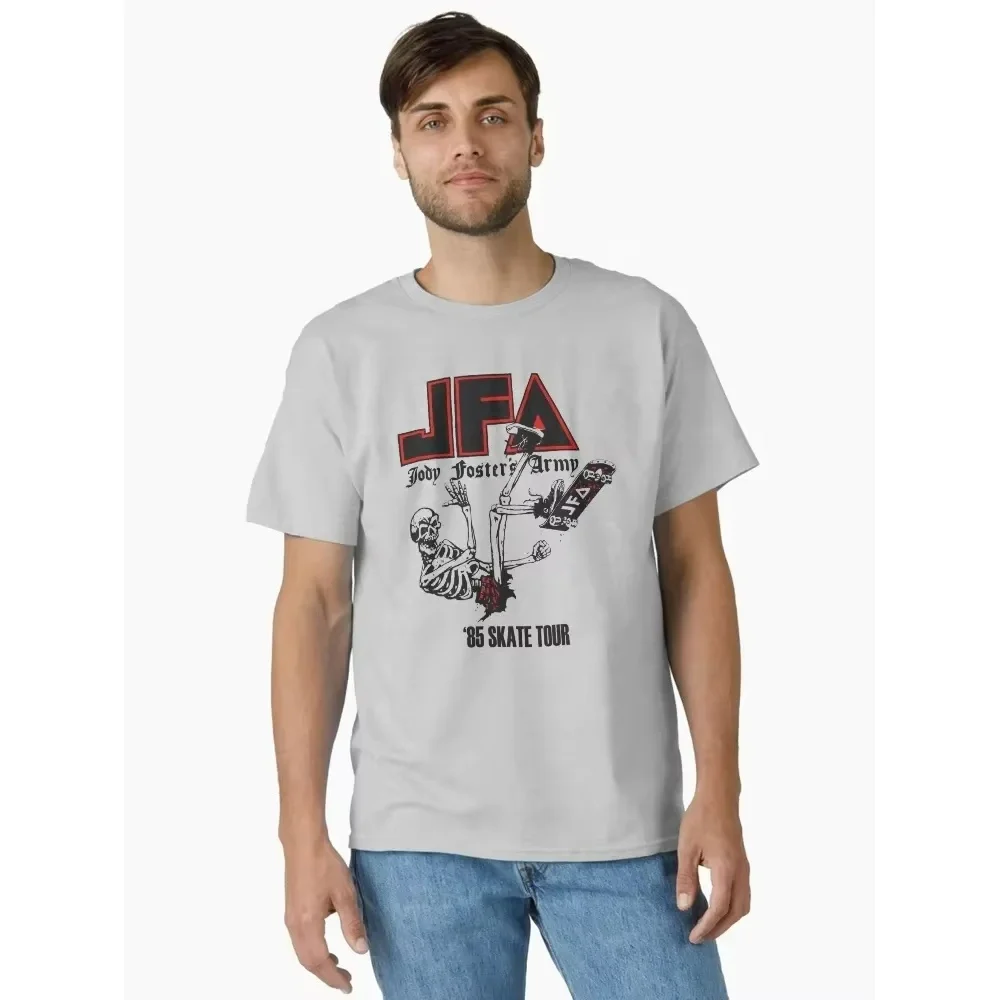 JFA جودي Fosters الجيش 85 سكيت جولة تي شيرت الصيف الفاخرة العلامة التجارية القطن الخالص قصيرة الأكمام موضة الرجال والنساء تي شيرت