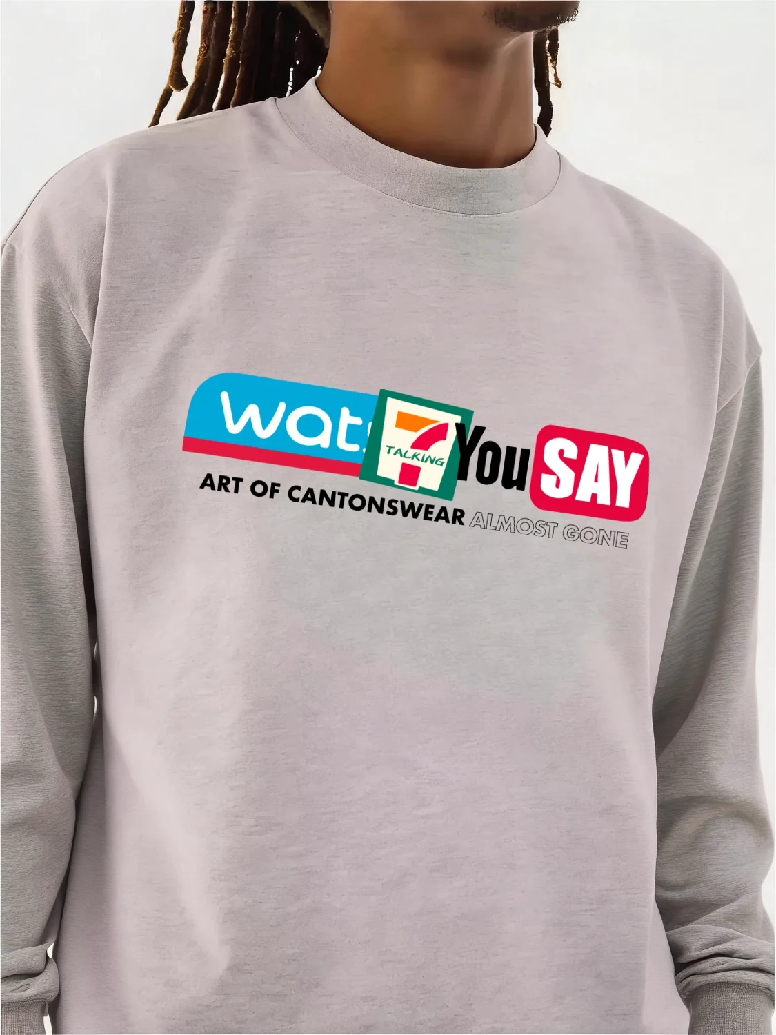 Pure Cotton Long Sleeve Base Shirt Simple Autumn Winter Ribbed Cuff Unisex Comfortable Breathable T-Shirt with Creative Print