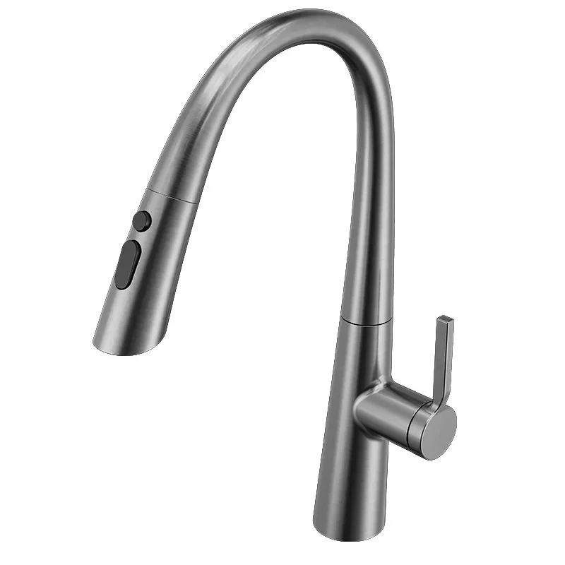 

Kitchen, retractable, faucet, all copper, washing basin, pull-out, hot and cold, splash-proof