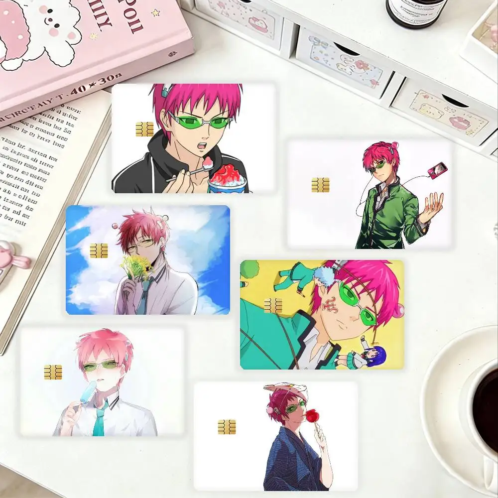 

T-The Disastrous Life of Saiki K HD Waterproof Card Skins Protective Stickers for Credit Bank Game Cards