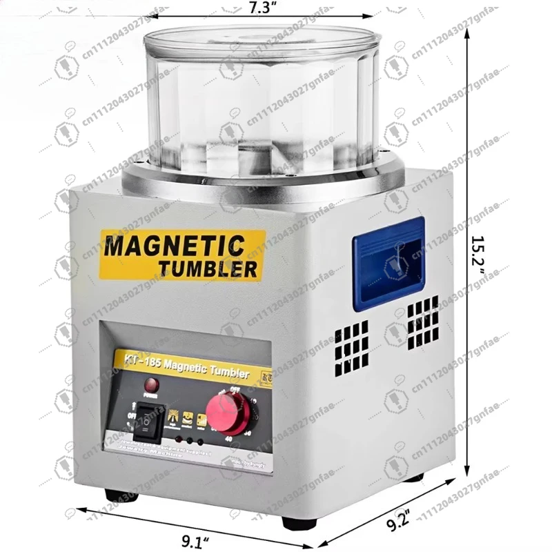 High quality KT-185 magnetic tumbler fine metal polishing machine jewelry, shine your treasure