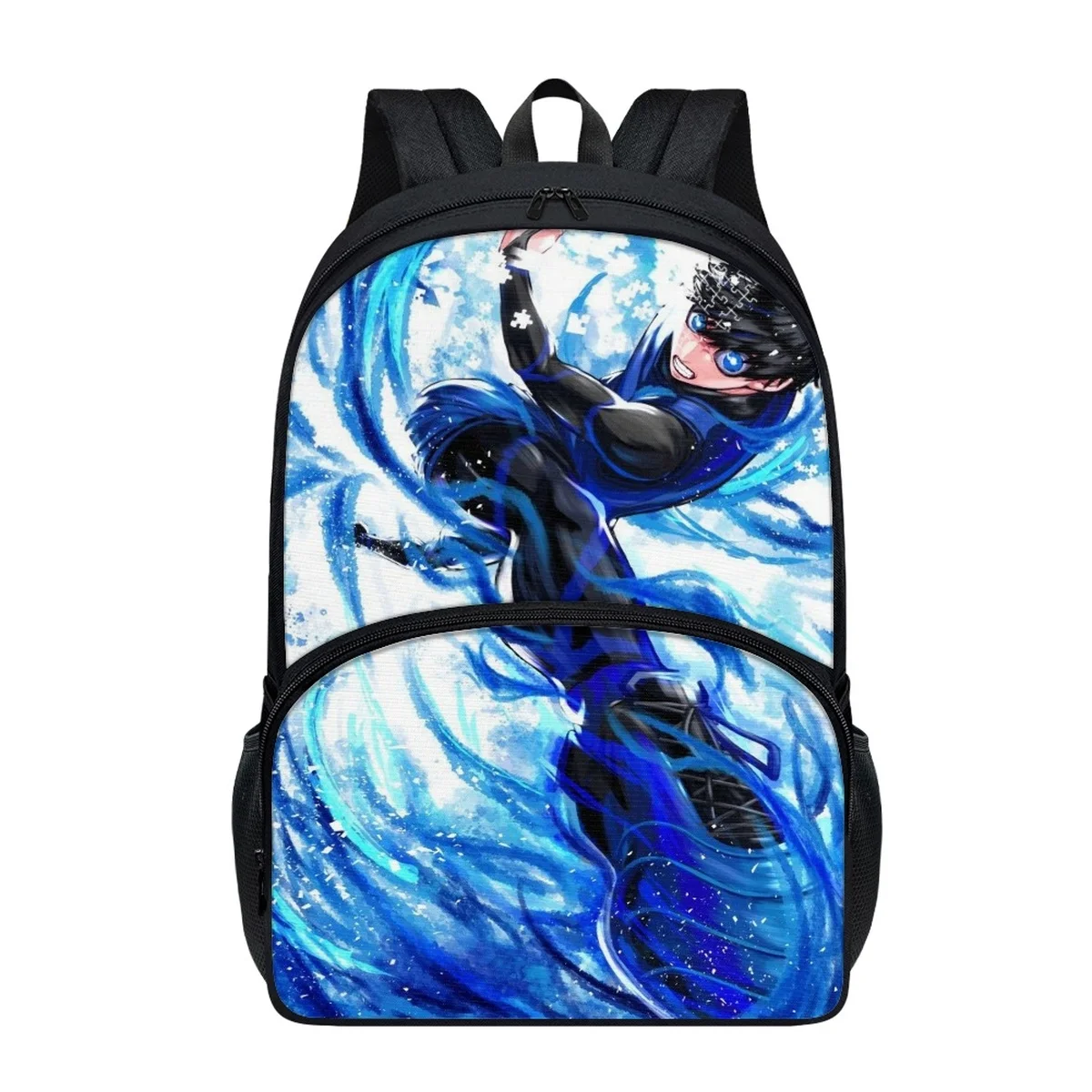 

FORUDESIGNS Animation BLUE LOCK School Backpacks Student School Bag Lightweight Fashionable Multi-Pocket Design Bookbags