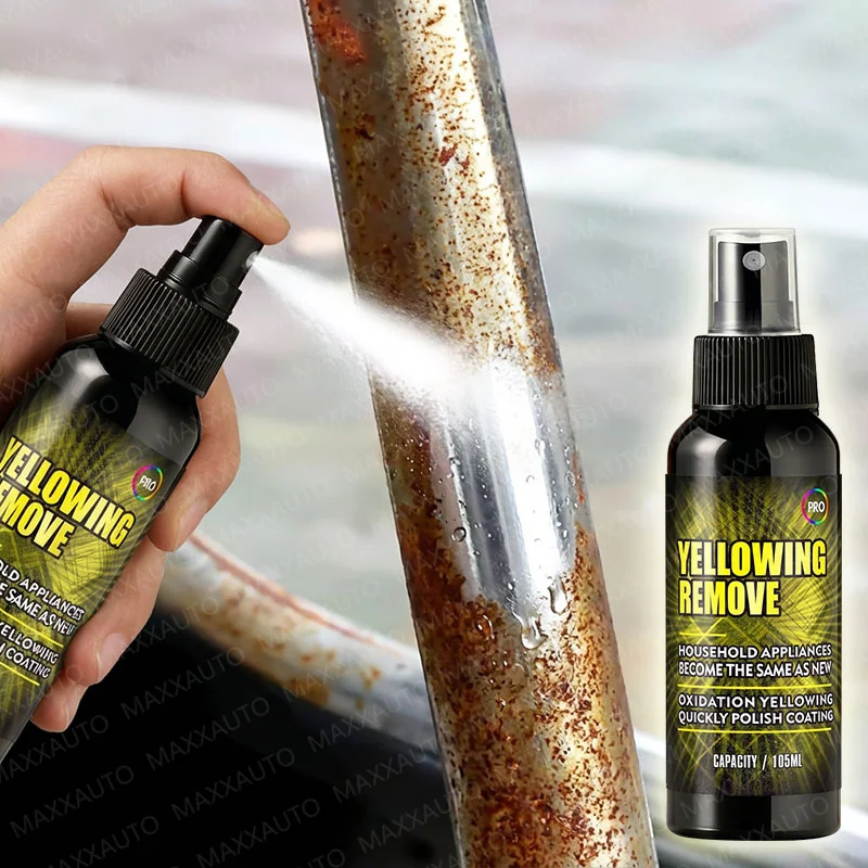 Removedor y Renovador de Óxido Metálico - Spray para Pulir Metales, Potente Spray Limpiador para Eliminar Manchas de Óxido, Agente Disolvente de Óxido de Acción Rápida