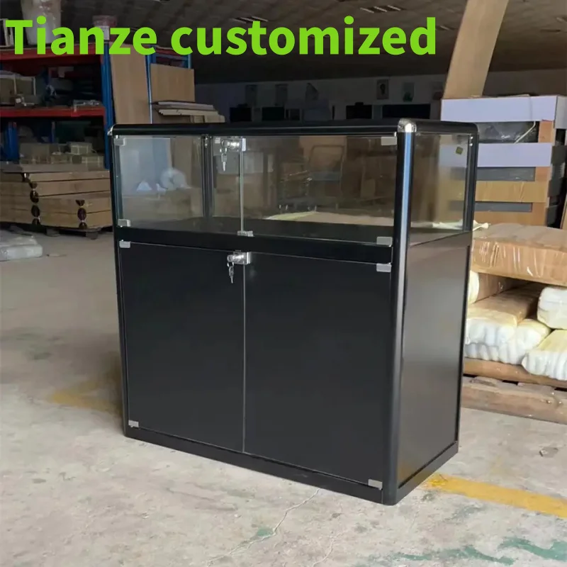 

(customized)Cheap Smoke Store Glass Display Showcase Jewelry Shopping Mall Showcase Lockable Display Counters Mobile Phone