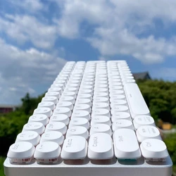 K100 Mechanical Keyboard Wireless Bluetooth 87 Keys Ultra Thin Low Profile Hot-swap Linear Switch Metal Panel Gaming Keyboard