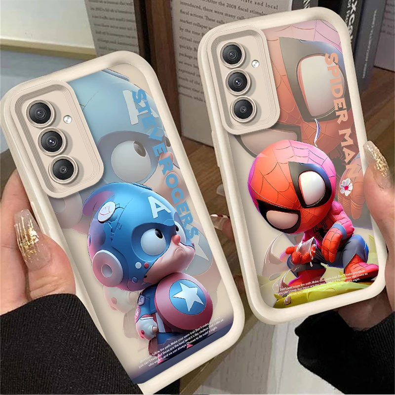 Marvel Spider Man Steve Rogers Case Voor Samsung Galaxy A55 A15 A35 A25 A05 A 05S 5G A24 A13 A23 A12 A22 A32 A52 A 52 A 71 A72 A51