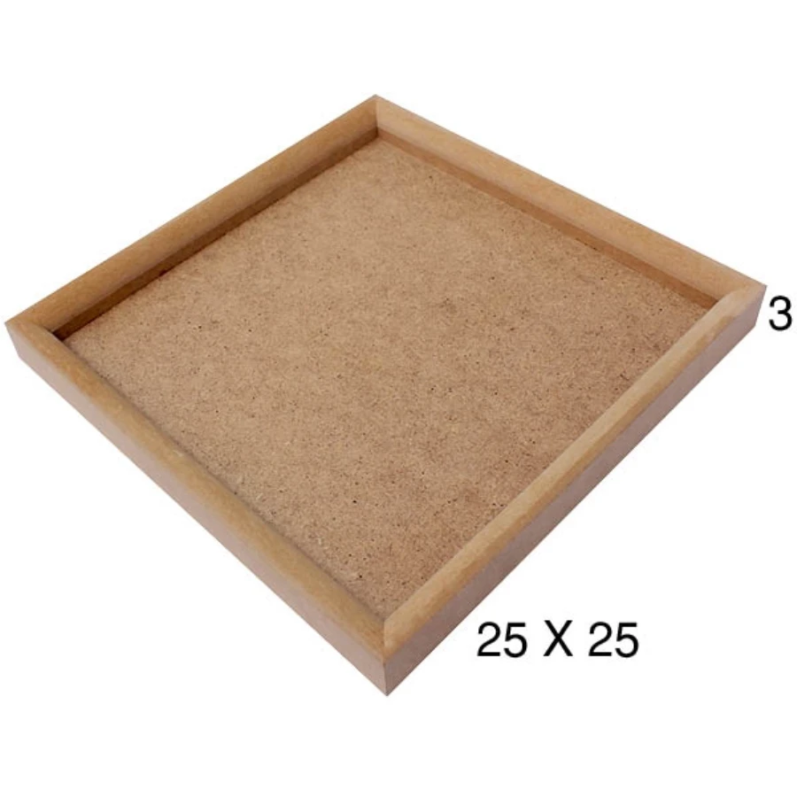 PA216 Medium Square 18mm Slat Board, Raw Wood Mdf Board