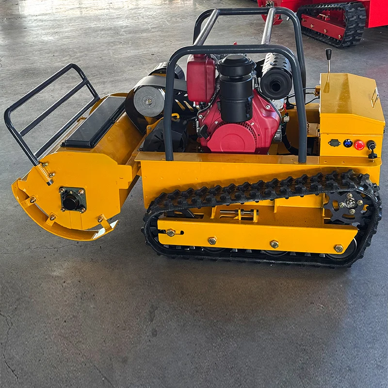 Customized China makes hot crawler robot remote control lawn mower zero turn brushless lawn mower