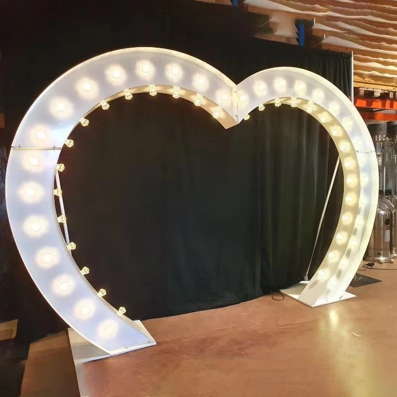 

Large heart-shaped wedding arch metal props romantic wedding decoration