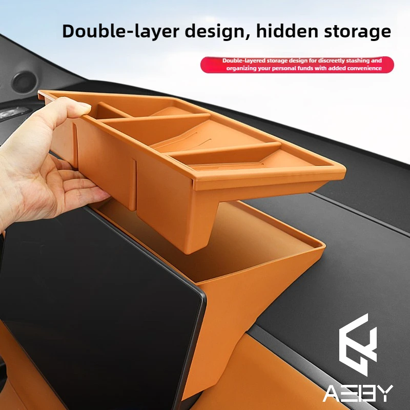 

Для LEAPMOTOR C16 2024 2025 2026, двухслойный магнитный ящик для хранения, органайзер для приборной панели, лоток, центральная консоль, автомобильные аксессуары