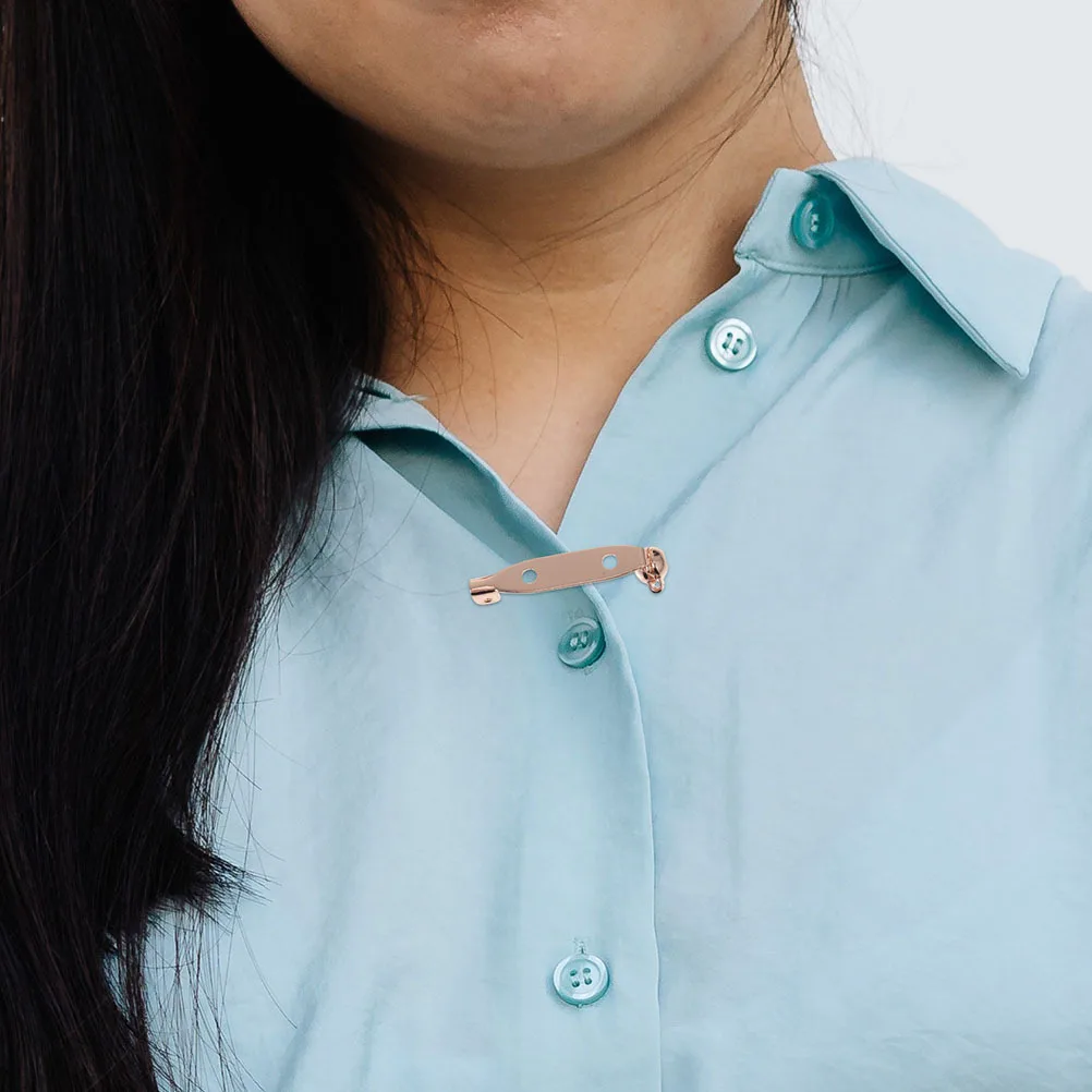 브로치 제작용 안전 잠금핀 10개, DIY 공예용 구리 핀, 의류 고정핀, 브로치 액세서리 장식