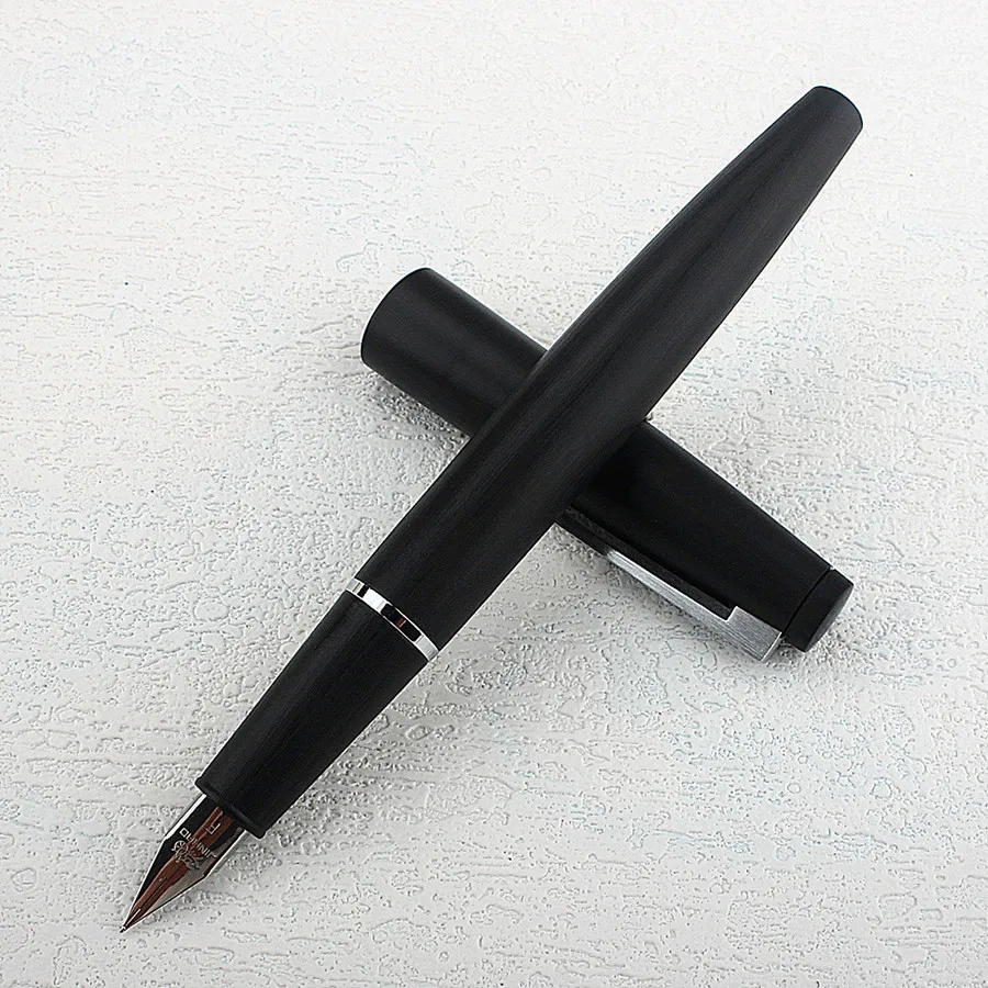 JINHAO 80 Series Fiber Black Clip Fountain Pen Extra Fine 0.38mm Nib Writing