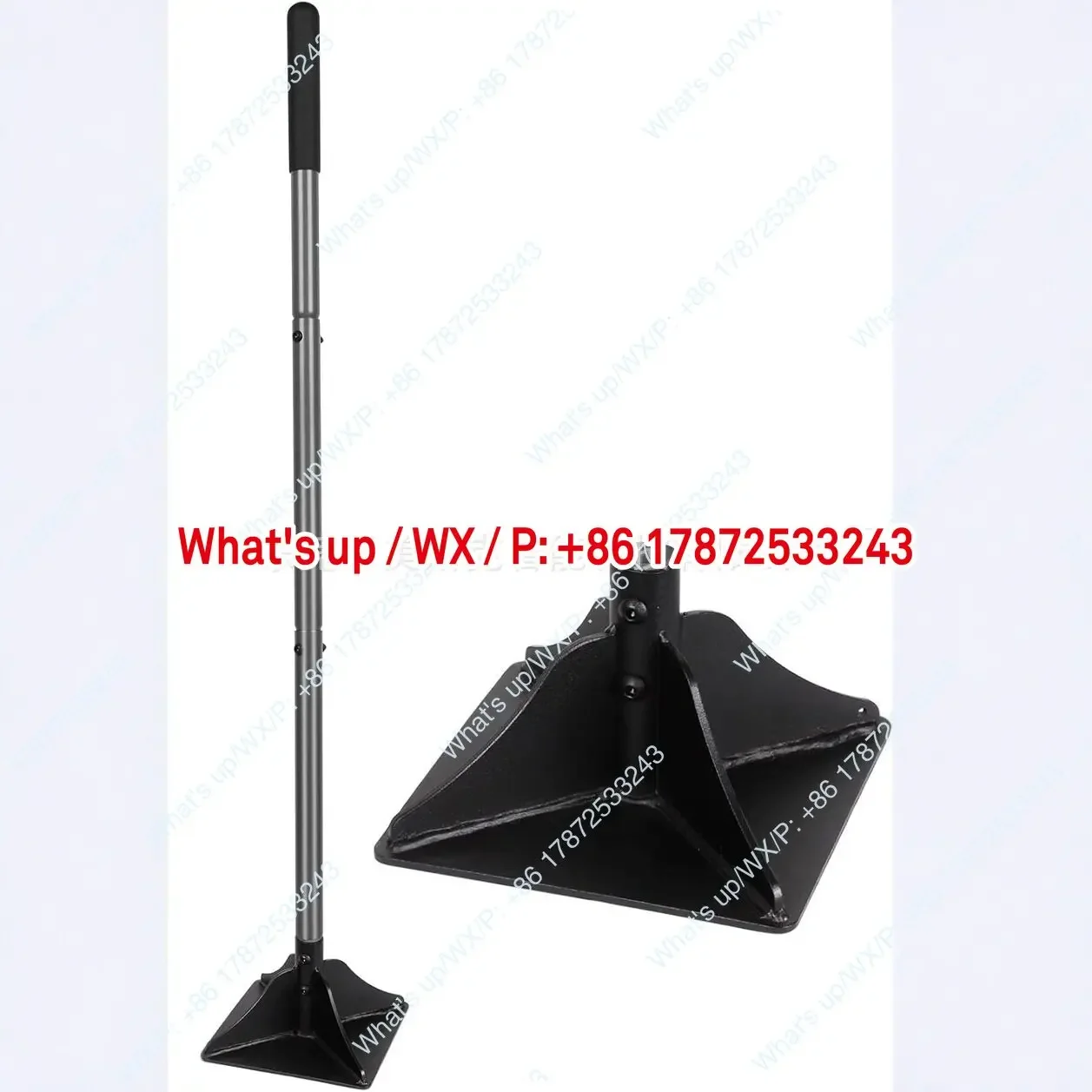 Detachable pole garden compactor, ground compactor, garden agricultural tool, household use