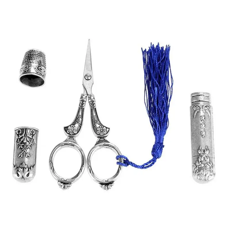 Scissors For Crafting Yarn Scissors Crochet Thimbles For Sewing Retro Style Sharply Appearance Sharply Point For Cutting