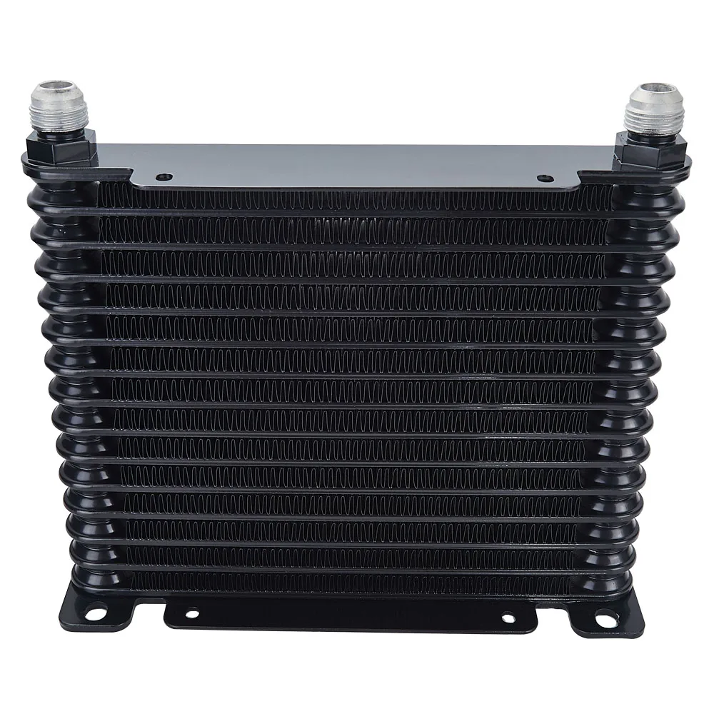 

10-AN 32MM 15 ROW ENGINE/TRANSMISSION RACING COATED ALUMINUM OIL COOLER Black