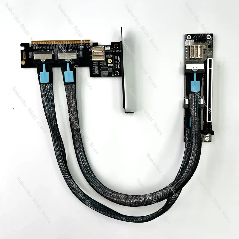 adt-pcie-40x16-mcio-graphics-card-split-extension-cable-support-one-to-two-sff-ta-1016