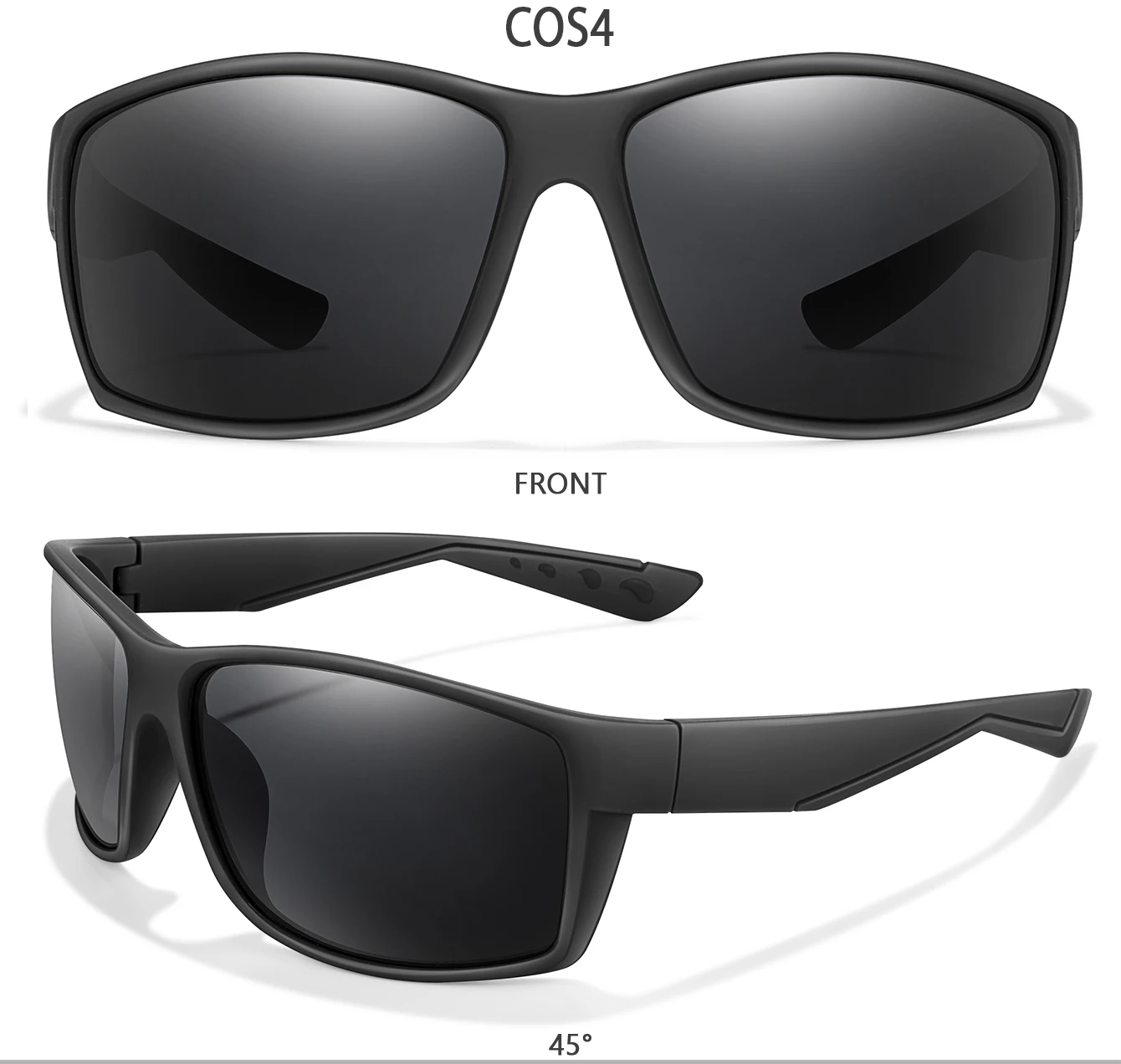 LOISRUBY Marke Polarisierte Sonnenbrille Männer und Frauen Outdoor Sport Fahren Angeln Multi Farbe Gläser UV400 – Detail 7