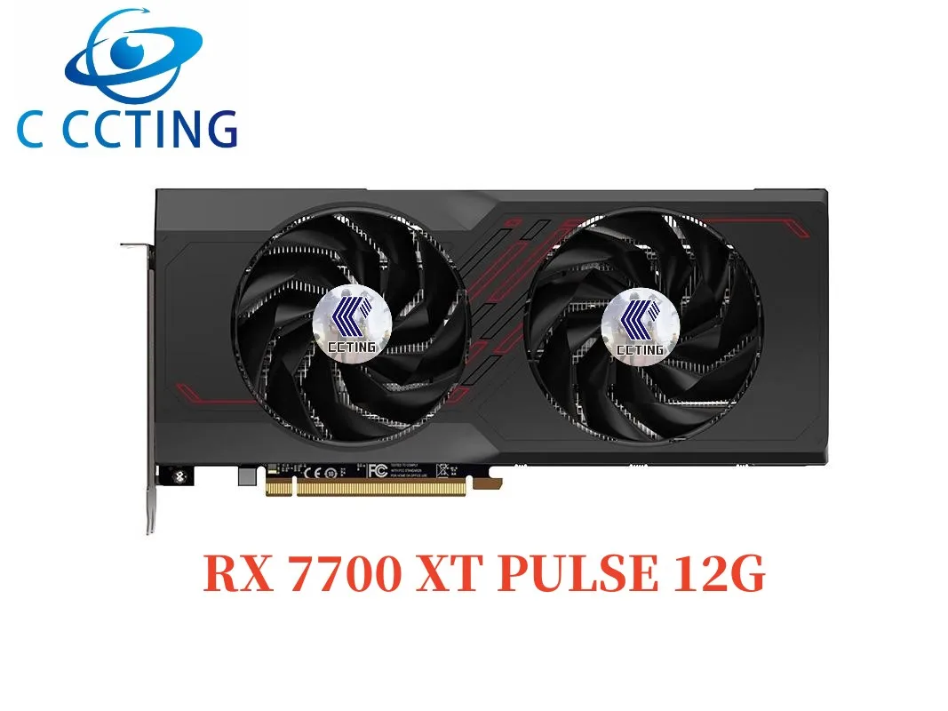 Cting Radeon Rx 7700 Xt Pure Puls 12G Gddr6 192Bit Pci-Express 4.0X16 Grafische Kaart Videokaarten Voor Pc Desktop Gaming Kaart