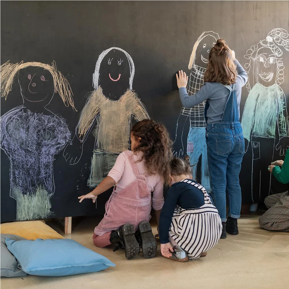 PVC Draw Mural Decor ChalkBoard Blackboard Stickers Chalk Board Erasable Wall Sticker for Kids Rooms Bedroom Office 45x200cm