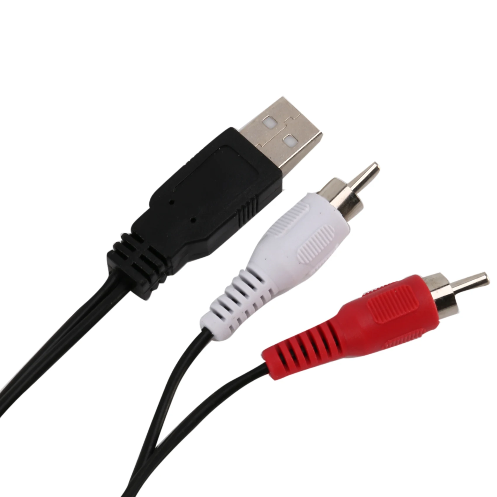 B29C-1.5M Usb A Male To 2X Rca Phono Male Av Cable Lead Pc Tv Aux Audio Video Adapter