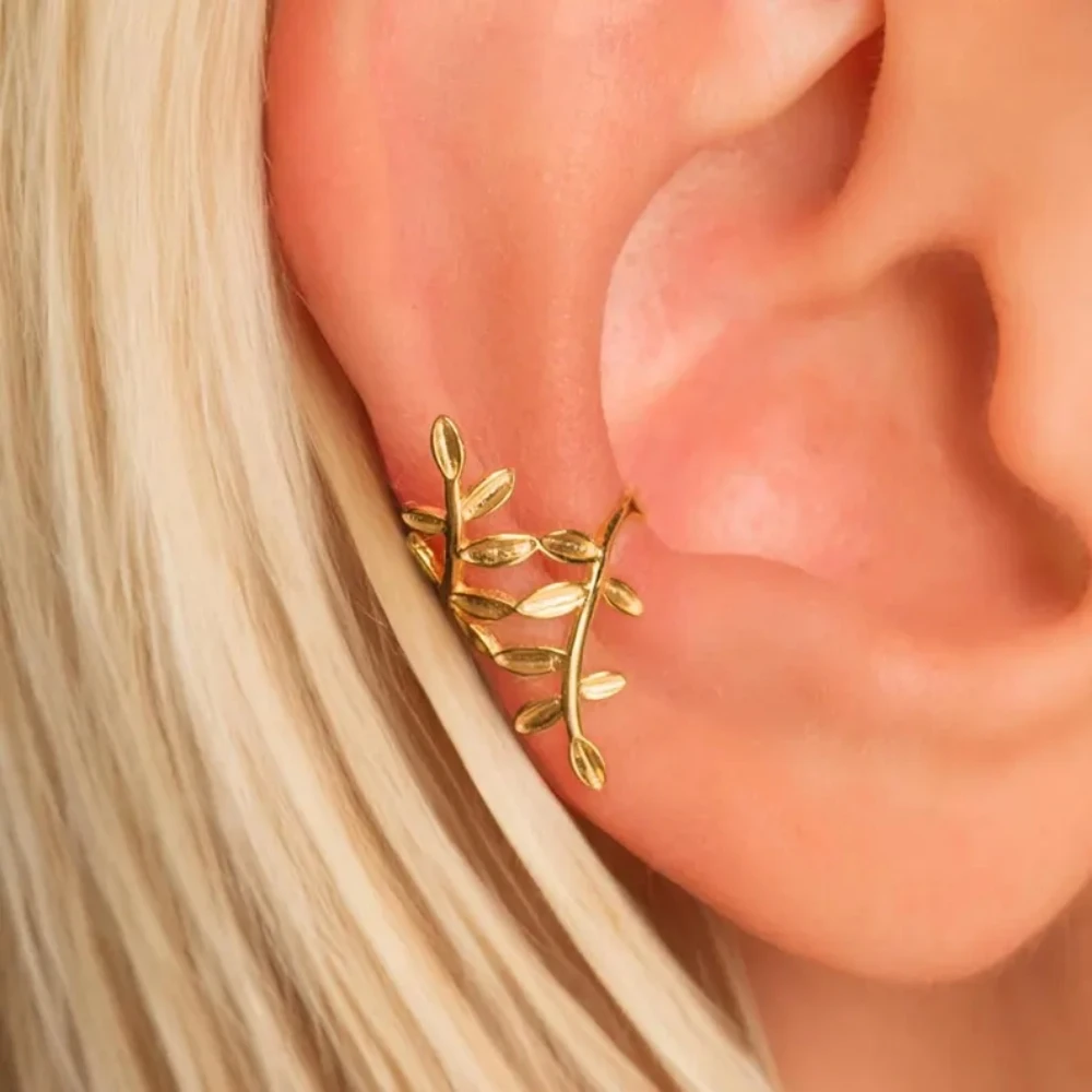 CANNER 1PC 925 Sterling Silver Smooth Tree Branch Ear Bone Clip Earring For Women Ins 6/8/10/12mm CZ Hoop Earring Jewelry Gift - view 6