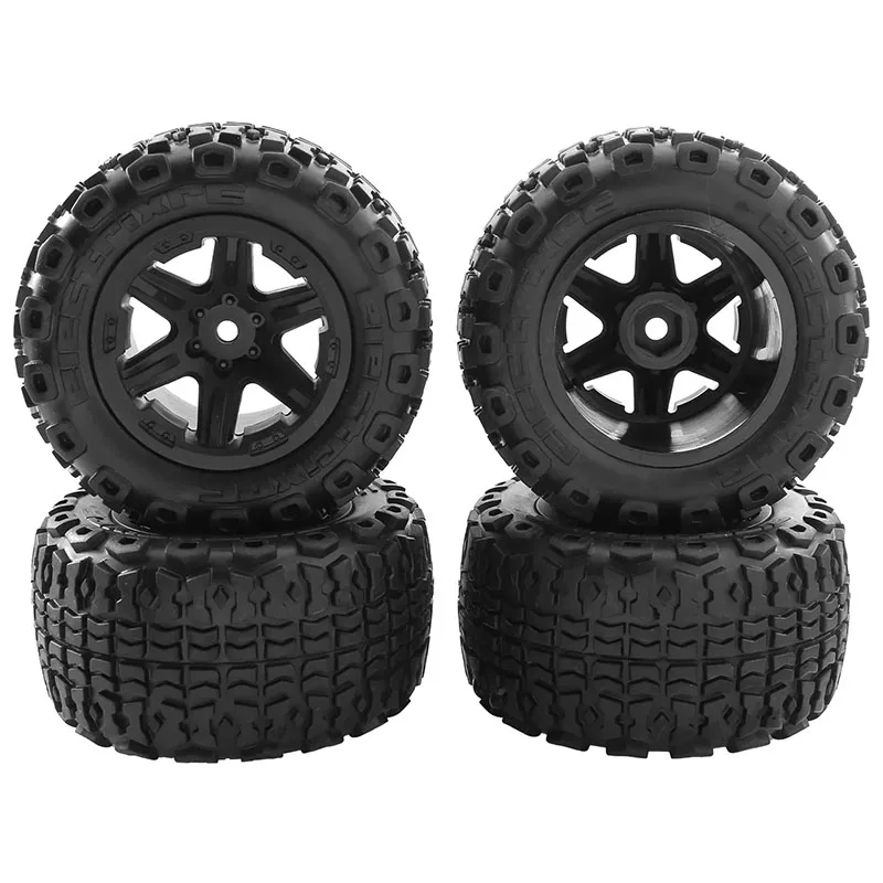 1/16 MJX Hyper Go H16 16207 16208 16209 16210 4pcs 104mm Rubber Wheel Tire Tyre 12mm Hex 1:16 RC Car Upgrade Parts