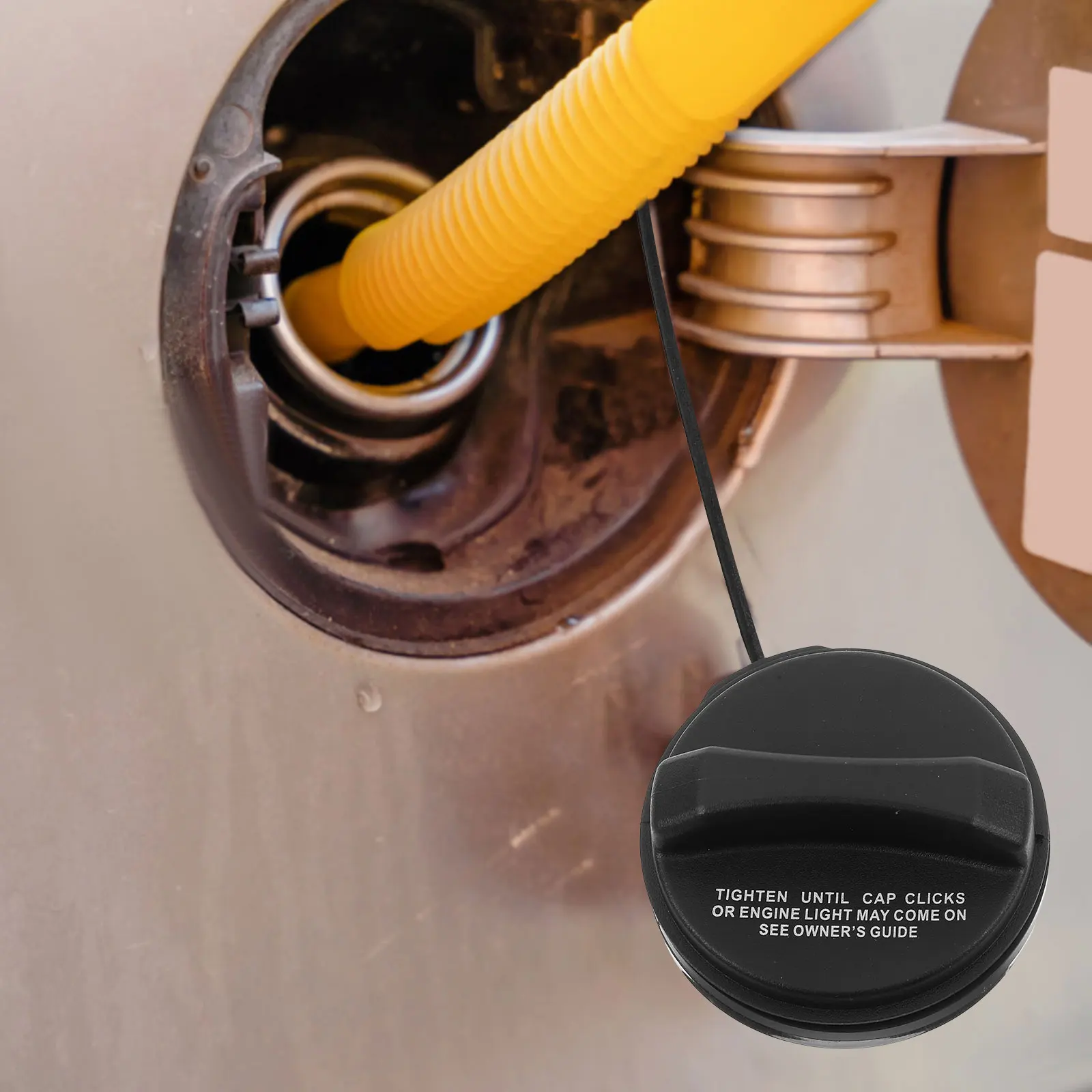 

Fuel Tank Cap Car Accessories Black Plastic Outdoor Gas Filler Compatible Precision Anti Leak Durability Practical