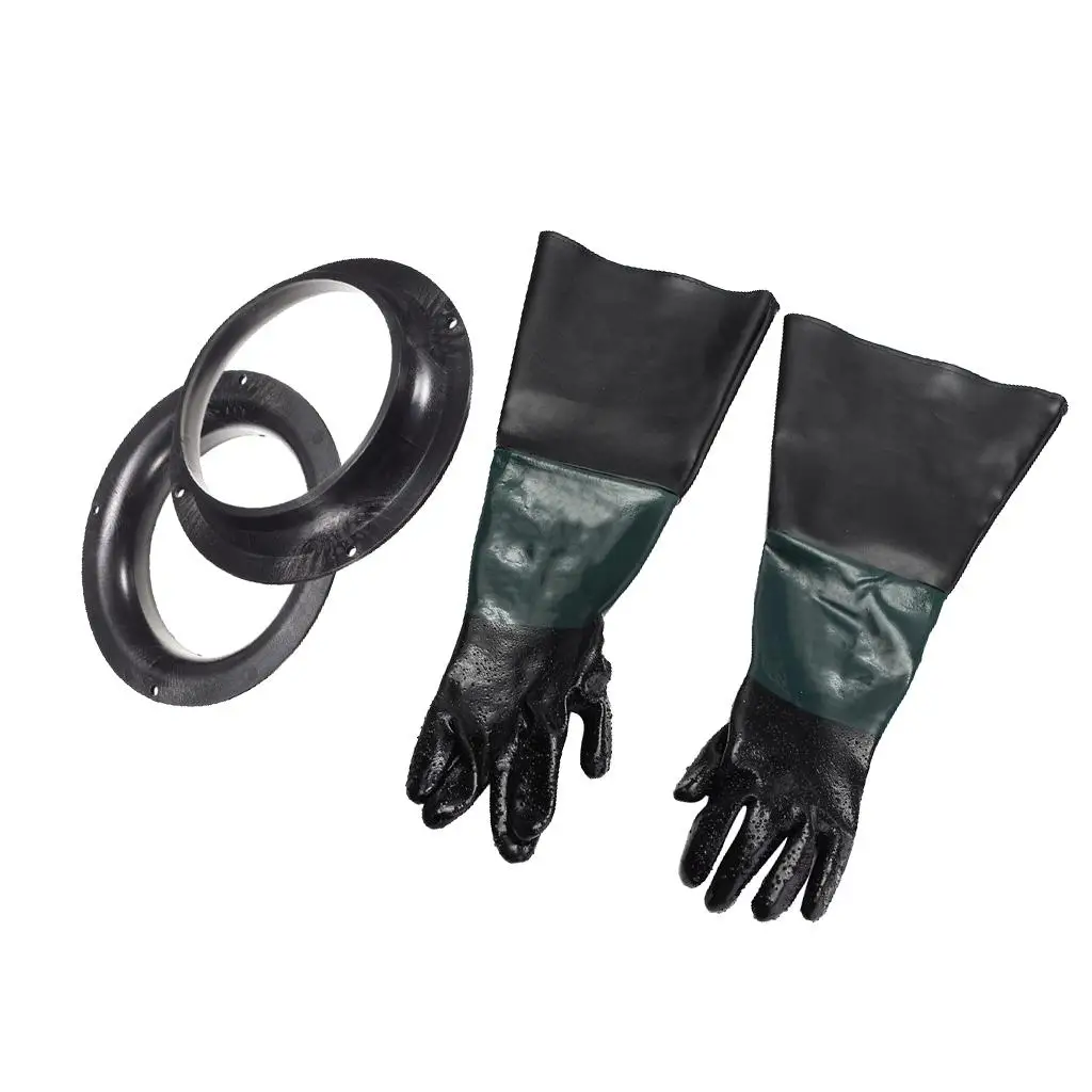 

7" x 24'' Heavy Duty PVC Sandblasting Gloves + 210mm Hoder Replacement 1PAIR