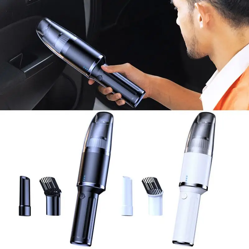 

Car Vacuum Cleaner Automotive Electric Cordless Cyclone Suction Cleaner Rechargeable Folding Mini Dust Catcher For Sedans SUVs