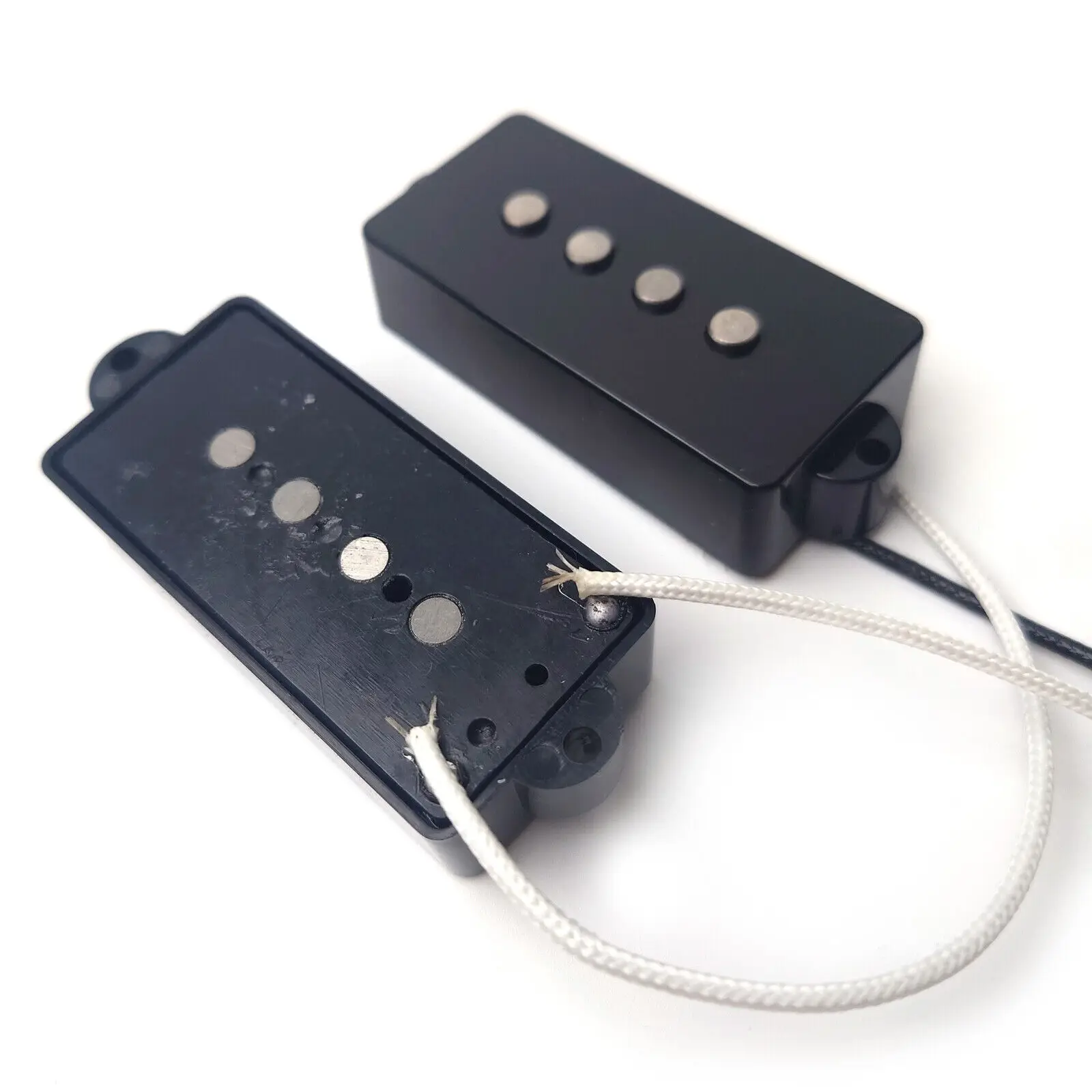 4 String Bass Guitar Pickups Vintage Alnico 5 Neck Bridge Pickups Set For Bass Guitars Replacement Parts