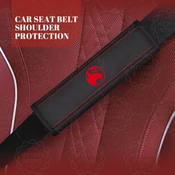 2pcs Car Styling For Vauxhall Emblem Leather Seat Belt Cover Opel Insignia Zafira B Corsa Astra OPC Line VXR Mokka Accessories